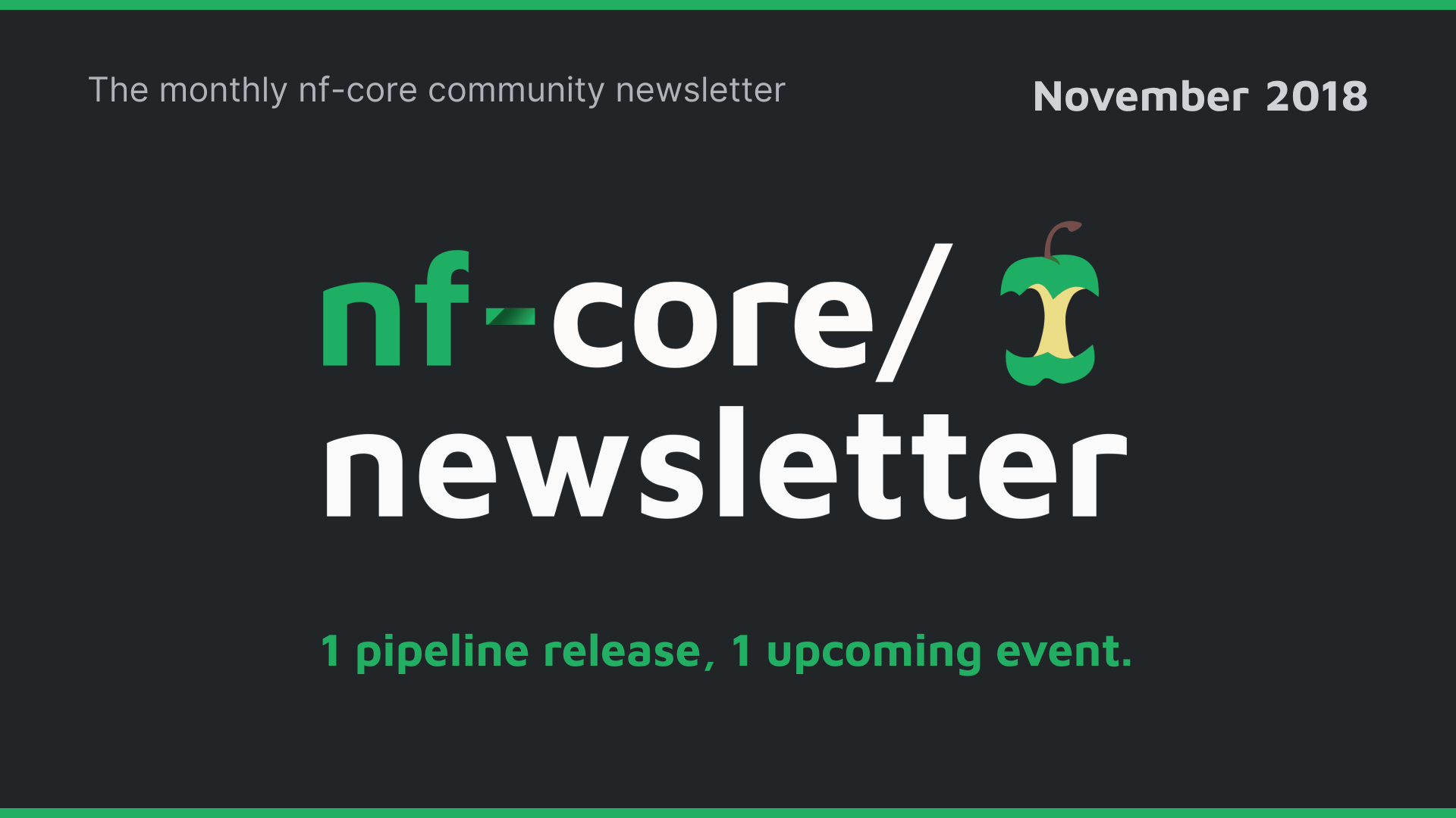 nf-core newsletter — November 2018