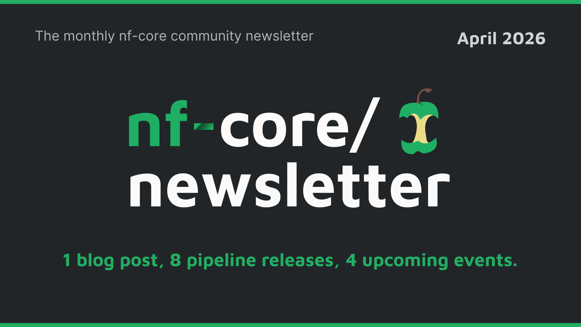 nf-core newsletter — April 2026